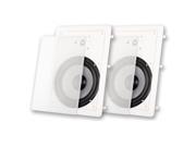 Acoustic Audio CSiw830 In Wall 8 Speaker Pair 3 Way Home Theater Speakers