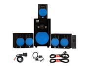 Blue Octave B51 Home Theater 5.1 Speaker System with Bluetooth Optical Input and 2 Extension Cables