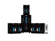 Blue Octave B52 Home Theater Powered 5.1 Bluetooth Speaker System with USB SD and FM Tuner
