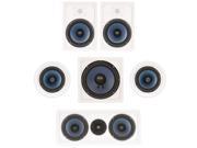 Blue Octave LHT825 In Wall and In Ceiling 5.1 Home Theater Surround Sound 8 Speaker Set
