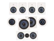 Blue Octave LHT627 In Wall and In Ceiling 7.2 Home Theater Surround Sound 6.5 Speaker Set