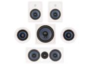 Blue Octave LHT625 In Wall and In Ceiling 5.1 Home Theater Surround Sound 6.5 Speaker Set