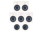 Blue Octave LH 827 In Wall and In Ceiling 8 Speakers Home Theater Surround Sound 7 Speaker Set