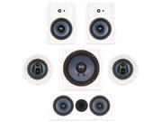 Blue Octave RHT635 In Wall and In Ceiling 5.1 Home Theater Surround Sound 6.5 Speaker Set
