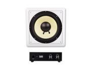 Acoustic Audio HD S10 In Wall 10 Home Theater Passive Subwoofer Speaker and Amplifier