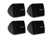 Theater Solutions TS30B Mountable Indoor Speakers Black Bookshelf 2 Pair Pack TS30B 2PR