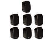 Theater Solutions TS38B Mountable Indoor or Outdoor Speakers Black Bookshelf 7 Piece Pack TS38B 7S