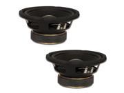 2 Goldwood Sound GW 6024 Rubber Surround 6.5 Woofers 170 Watts each 4ohm Replacement Speakers