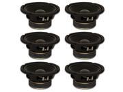 6 Goldwood Sound GW 6028 Rubber Surround 6.5 Woofers 170 Watts each 8ohm Replacement Speakers