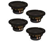 4 Goldwood Sound GW 8PC 4 Heavy Duty 4ohm 8 Woofers 330 Watts each Replacement Speakers