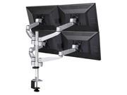 Cotytech Four Monitor Desk Mount Quick Release Swing Arm With 2 in 1 Base