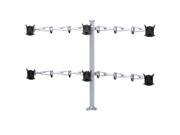 Cotytech Hexa Monitor Desk Mount Triple Arms With Grommet Base