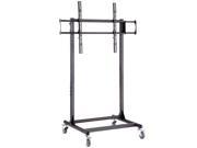 Cotytech Adjustable Ergonomic Mobile TV Cart For 56 inch 70 inch With No Shelf