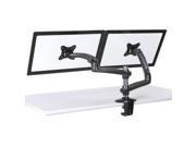Cotytech Expandable Dual Desk Mount Spring Arm Grommet Base Gark Gray DM GM212 G