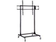 Cotytech Adjustable Ergonomic Mobile TV Cart For 56 inch 70 inch With 1 Shelf