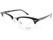 Ray Ban RX 5154 2000 Black Clubmaster Eyeglasses 51mm
