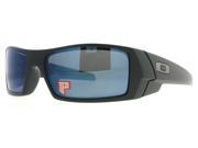 Oakley Gascan 26 244 Matte Black Mens Polarized Sunglasses w Iridium Lens