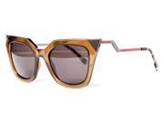 Fendi FF 0060 S MSWNR Transparent Olive Red Cat Eye Women s Sunglasses
