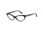 Tom Ford TF 5317 005 Black Blue Purple Cat Eye Women s Eyeglasses