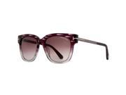 Tom Ford Tracy TF 436 83T Clear Havana Purple Gray Gradient Women s Sunglasses