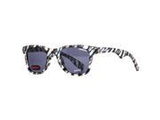 Carrera 6000 889KU Matte Clear Blue Grey Stripes Wayfarer Sunglasses