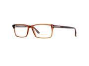 Tom Ford TF 5408 096 Clear Brown Men s Rectangular Eyeglasses 56mm