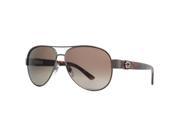 Gucci GG 4282 S 0PZ HA Gunmetal Havana Brown Aviator Sunglasses