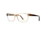 Tom Ford TF 5405 045 Clear Beige Havana Brown Women Rectangular Eyeglasses 54mm