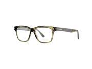 Tom Ford TF 5372 098 Clear Olive Havana Gray Unisex Eyeglasses 52mm