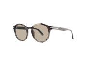Tom Ford Lucho TF 400 20B Transparent Grey Ink Women s Round Sunglasses