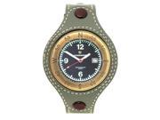 Conqueror Uptreck CNQU 032114 Olive Compass Style Green Leather Men s Watch
