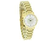 Timex Classic Dress Ladies Diamond MOP Gold Tone Bracelet Quartz Watch T2P421