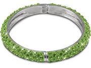 H2Z Crystal Bangle Bracelet Green