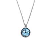 Light Blue Silver Crystal Necklace made from Swarovski Elements