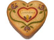 Grandma 3.5 x 3.5 Heart Keepsake Box