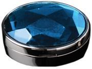 1.75 Dark Blue Gemstone Round Pill Holder