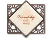 Simply Stated Decorative Fridge Magnet Friendship brightens our days