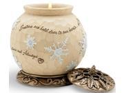 Season of Comfort Sisters are held dear to our hearts Christmas Snowflake Round Tealight Candle Holder