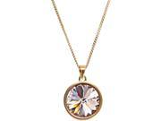 Pink Gold Crystal Necklace made from Swarovski Elements