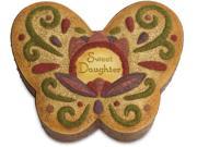 Sweet Daughter 3 x 2.75 Butterfly Keepsake Box