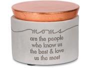 Sweet Concrete Moms are the people who know us the best love us the most Copper Cement Keepsake Box Jewelry Holder