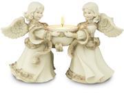 Sarah s Angels Friends Double Angel Figurine Holding Tealight Candle Holder 5.5