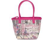 IZAK 11.5 x 8 Pink Fashion Zip Up Lunch Tote Set and Go!