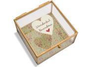 A Mother s Love Wonderful Grandma Floral Glass Jewelry Box 4.25 Inch