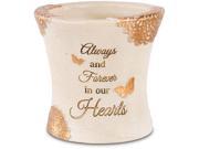 Light Your Way Memorial Always and Forever in our Hearts Butterfly Outdoor Vase 4.5