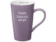 Mom Love Best Nanny Ever Purple Latte Coffee Mug