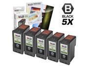 LD © Remanufactured Lexmark 18C0032 32 Set of 5 Black Ink Cartridges Free 20 Pack of LD Brand 4x6 Photo Paper