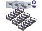 LD © Compatible Replacements for Star Micronics RC200P Set of 18 Purple Ribbon Cartridges for use in Star Micronics and Casio Printers