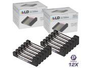LD © Compatible Replacements for Epson ERC 09P Set of 12 Purple POS Ribbon Cartridges