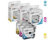 LD © Compatible Replacements for Brother LC205 3PK Ink Cartridges 1 LC205C Cyan 1 LC205M Magenta 1 LC205Y Yellow for MFCJ4320DW J4420DW J4620DW J5520DW